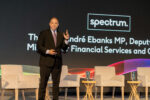 Premier and chief justice to speak at major financial services conference Premier André Ebanks speaks at last year's Spectrum conference. - Photo: Supplied