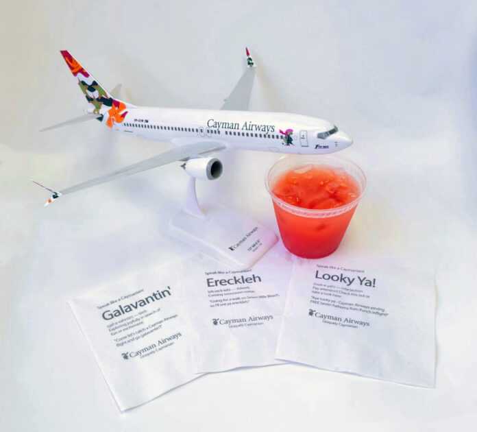Cayman Airways uniquely Caymanian Napkins