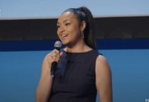 Caymanian filmmaker Jazz Pitcairn pitches to AT&T Untold Stories Jazz Pitcairn during the AT&T Untold Stories live pitch on 5 June. - Photo: Tribeca YouTube page