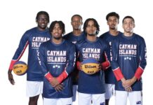 Cayman basketballers continue to battle at Nations League tournament men cayman islands basketball team