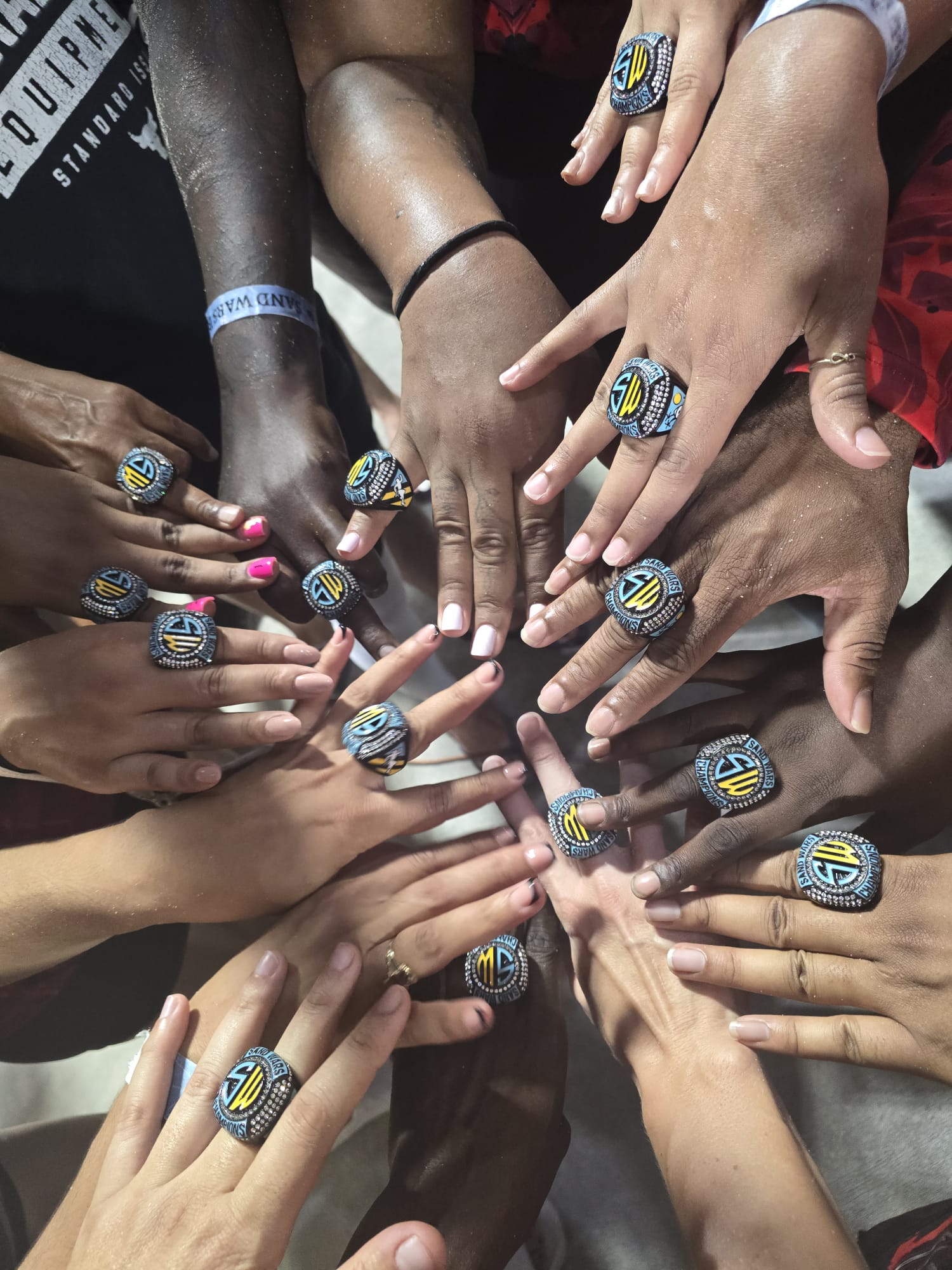Cayman flag football Lynx Rings