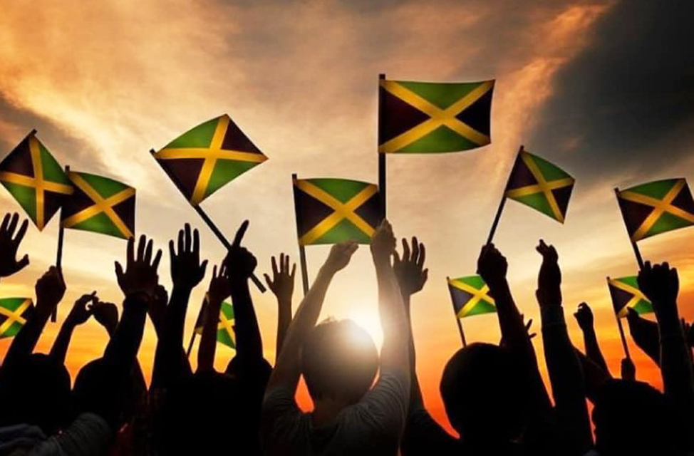 Team Jamaica Independence Day Flag Bunting - 10m, Multi-Colour, Stars Pattern