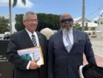 Court of Appeal rules McKeeva Bush can face indecent assault retrial McKeeva Bush, left, with his lawyer Denis Brady, following Friday's Court of Appeal ruling that the former premier could face a retrial of indecent assault charges. - Photo: Norma Connolly
