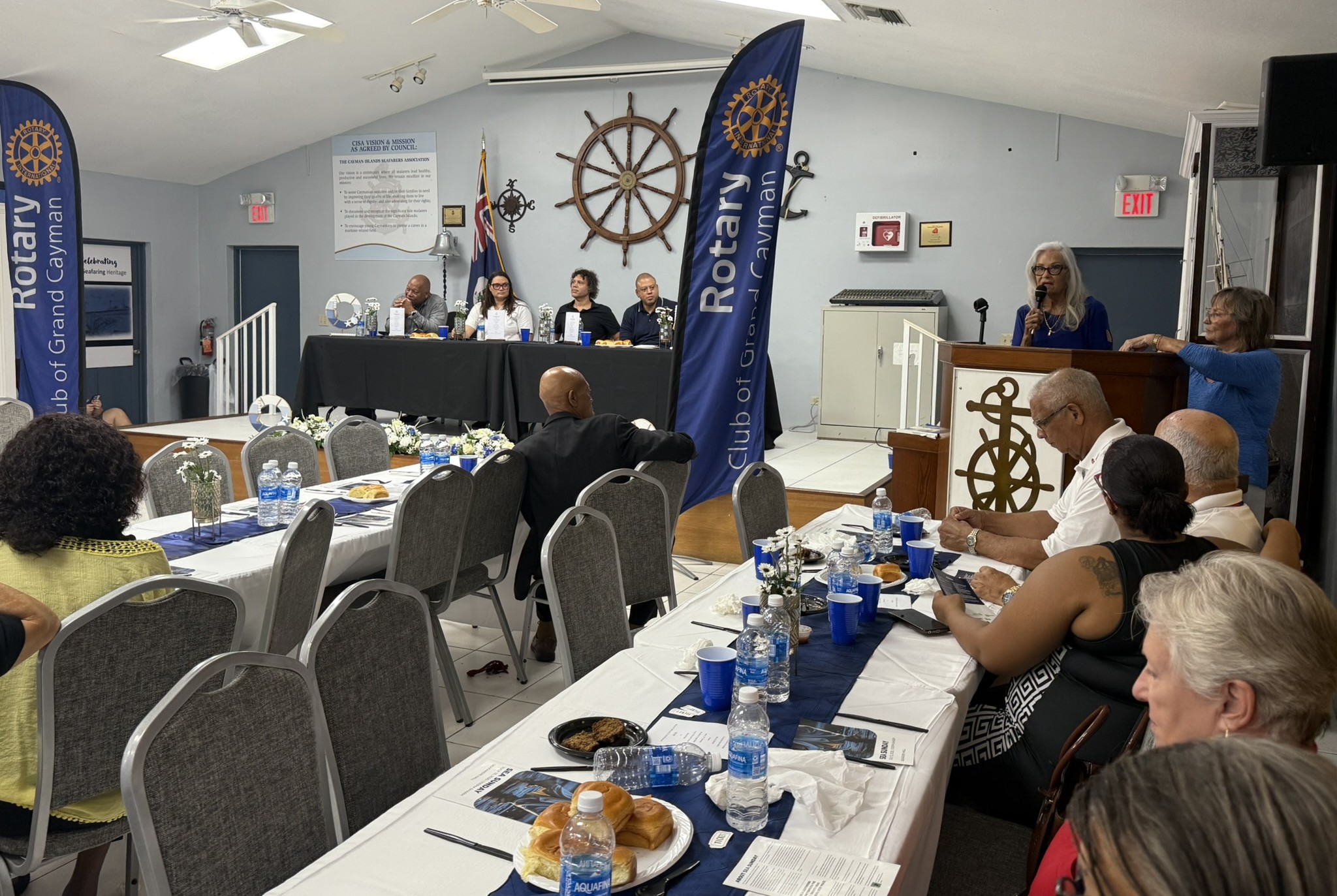 Suzy Soto of the Cayman Maritime Heritage Foundation told attendees about the many seafaring stories she has researched over the years Suzy Soto of the Cayman Maritime Heritage Foundation told attendees about the many seafaring stories she has researched over the years