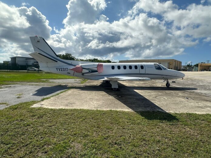 Venezuelan pilot Juan Gonzalez Infante arrived in Cayman in 2019 at the controls of this Cessna corporate jet.