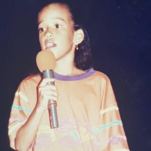 Young Vashti Bodden performing at the local Cinderella pageant. - Photo: Supplied