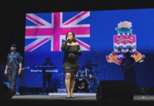 Singer gives country a ‘Proudly Caymanian’ anthem Vashti Bodden performing with popular local band Heat. - Photo: Supplied