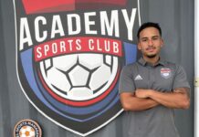 Zachary Scott appointed as coach at Academy Sports Club Zachary Scott cayman islands football coach academy sports club