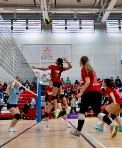 Anjia Delapenha indoor volleyball