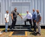 Government opens egg facility to boost Cayman’s local food production Egg Facility - Ribbbon Cutting Wilbur Welcome Jay Ebanks Gary Rutty Isaac Rankine Demoy Nash