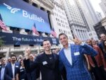 Bullish’s opening day hailed as milestone for Cayman tech sector Bullish principals Brendan Blumer and Tom Farley celebrate the IPO on Wall Street on Wednesday. - Photo: NYSE