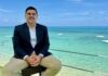 Marriott’s beach restoration a key test for Seven Mile Beach Hermes Cuello, general manager of the Marriott, on the hotel's deck, where the resort hopes to restore the beach. - Photo: James Whittaker