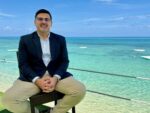 Marriott’s beach restoration a key test for Seven Mile Beach Hermes Cuello, general manager of the Marriott, on the hotel's deck, where the resort hopes to restore the beach. - Photo: James Whittaker