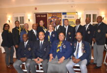 New Lions Club president aims to make a difference The new Lions Club of Grand Cayman board with President Siri Jones-Russell, seated second from right, and Immediate Past President Brian Barnes, seated right. - Photo: Submitted