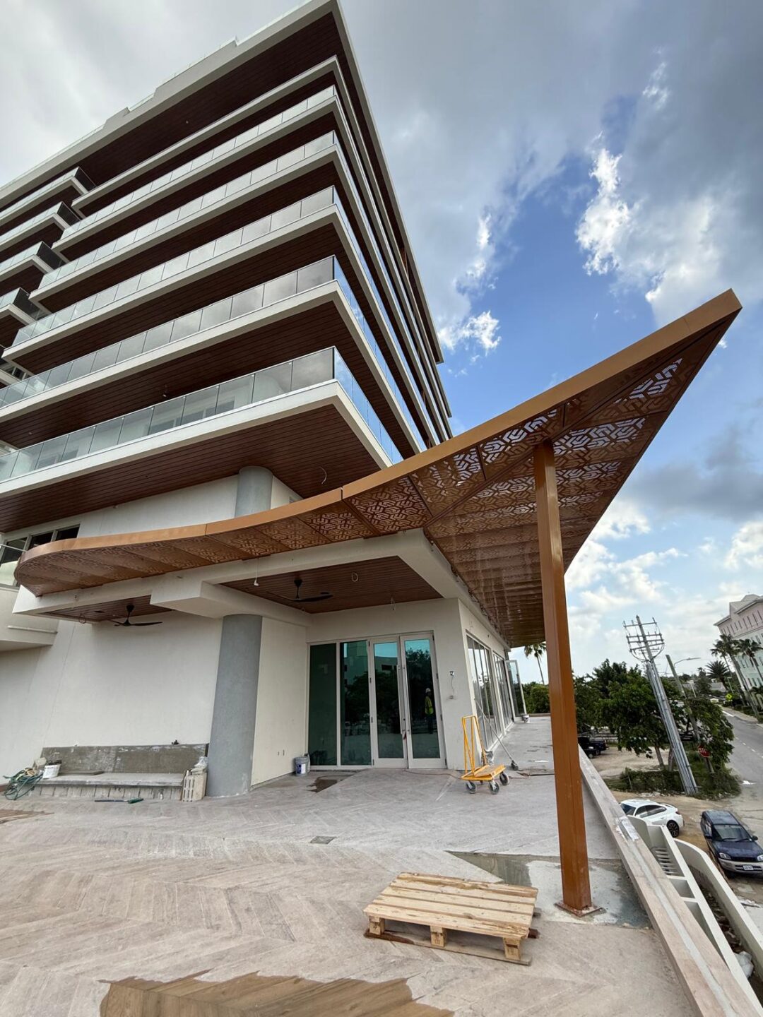 The front terrace of ONE | GT will contain seating for Cafe Bellini. - Photo: ONE | GT The front terrace of ONE | GT will contain seating for Cafe Bellini. - Photo: ONE | GT