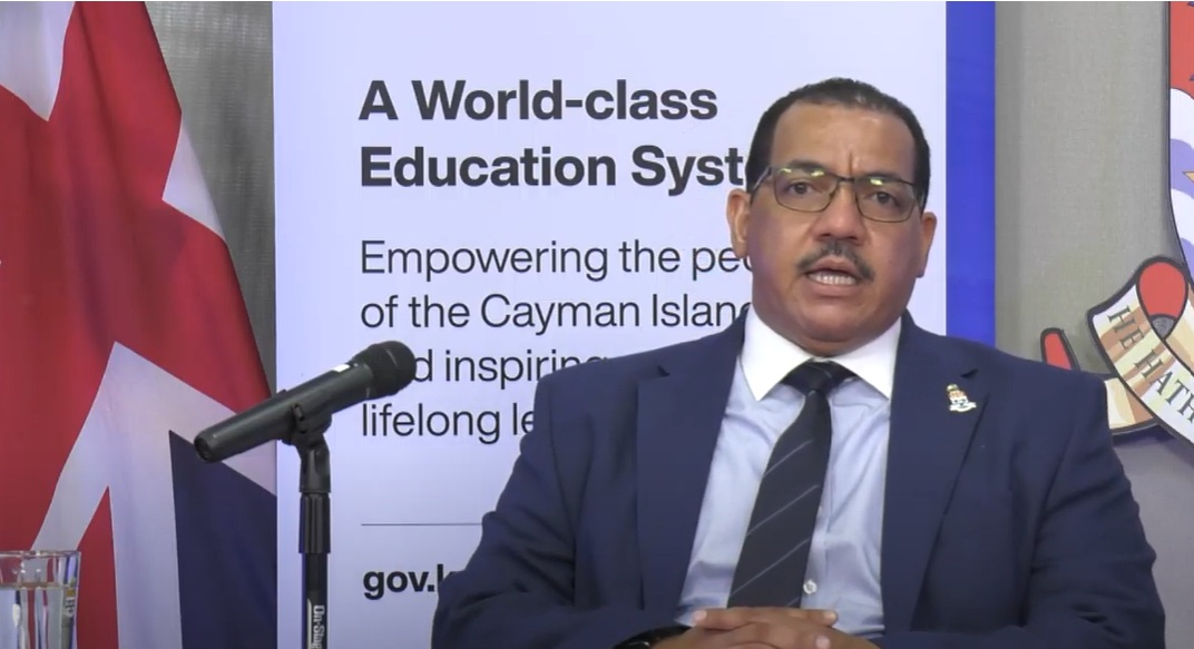 Finance and Education Minister Rolston Anglin Finance and Education Minister Rolston Anglin