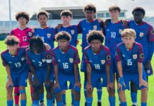 Cayman U15 team finishes CONCACAF championship group play U15 Cayman Football Boys
