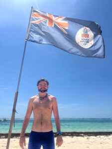 Connor Childs swimming