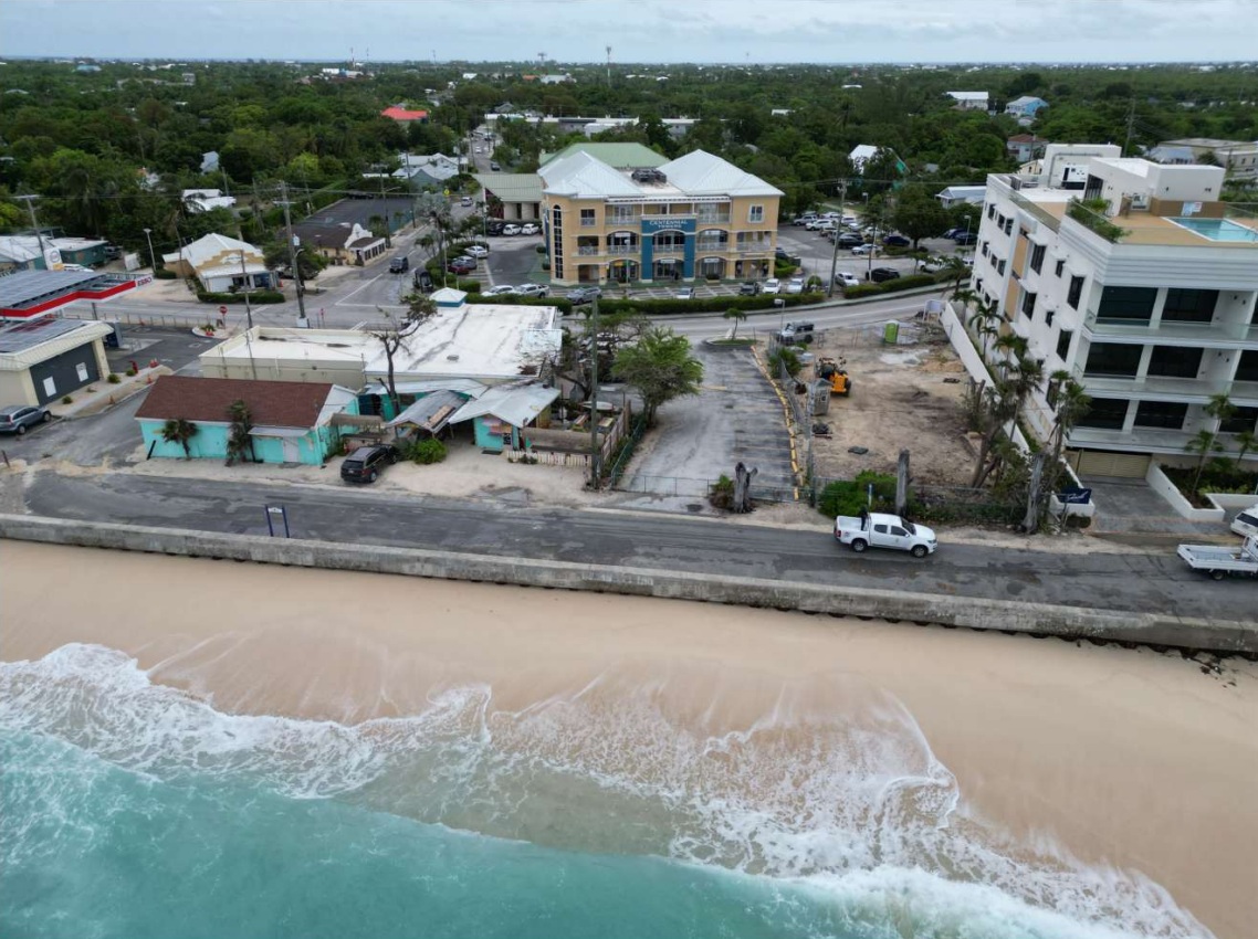 An aerial view of Heritage Square in West Bay