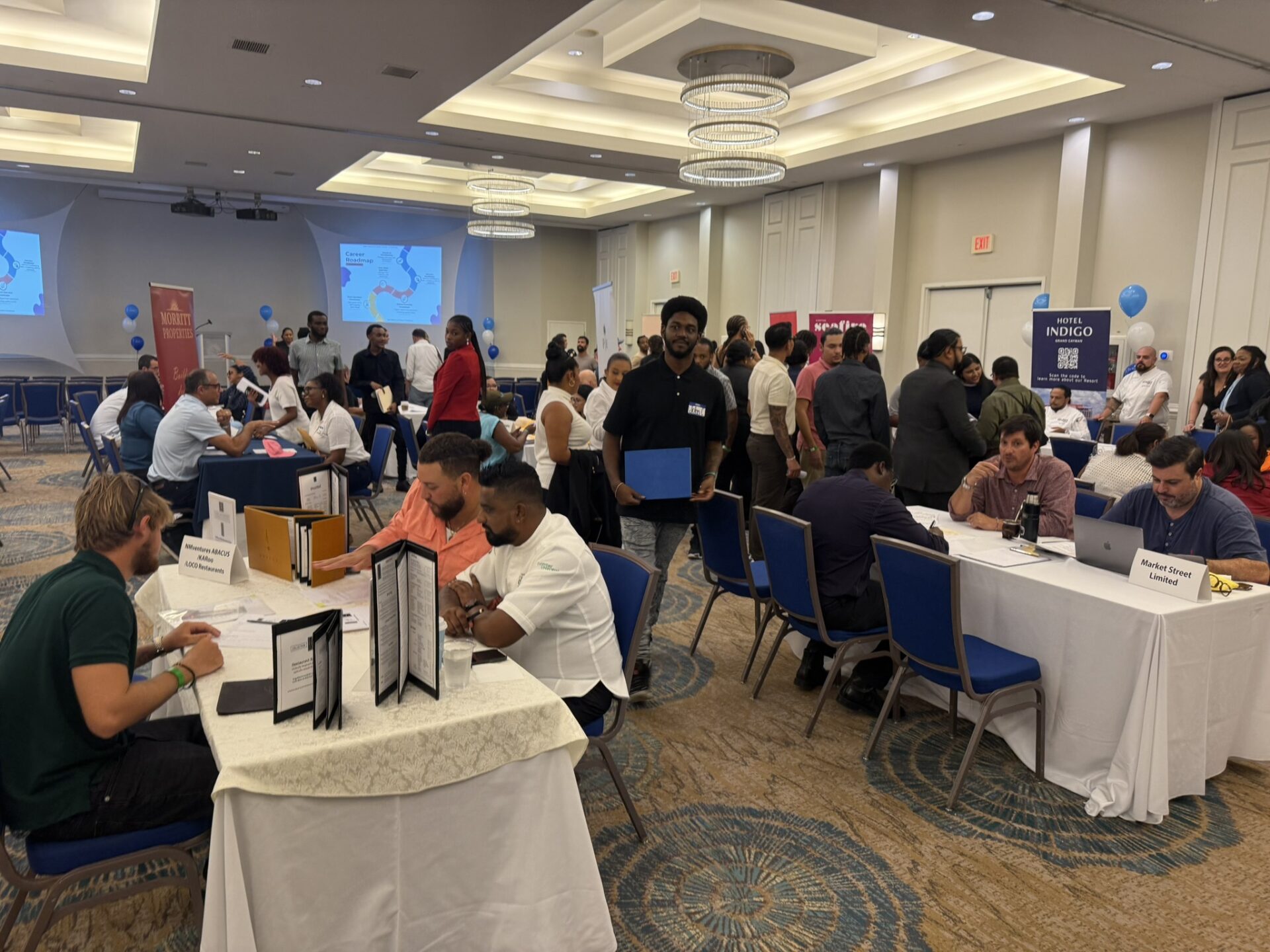 It was a packed jobs fair at the Marriott hotel
