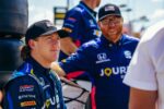 Cayman’s Simpson finishes 2025 IndyCar Series on a high note Kyffin Simpson, left, after the IndyCar race in Nashville - Photo: Ganassi Racing