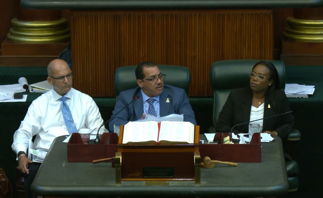 Finance Minister Rolston Anglin Finance Minister Rolston Anglin
