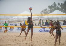 Despite losses, Cayman’s beach volleyball duo stays positive deajra tulloch and Amanda Robinson beach volleyball