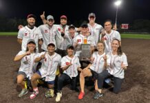 Vying for glory: 22 teams compete in YMCA adult co-ed softball league coed softball