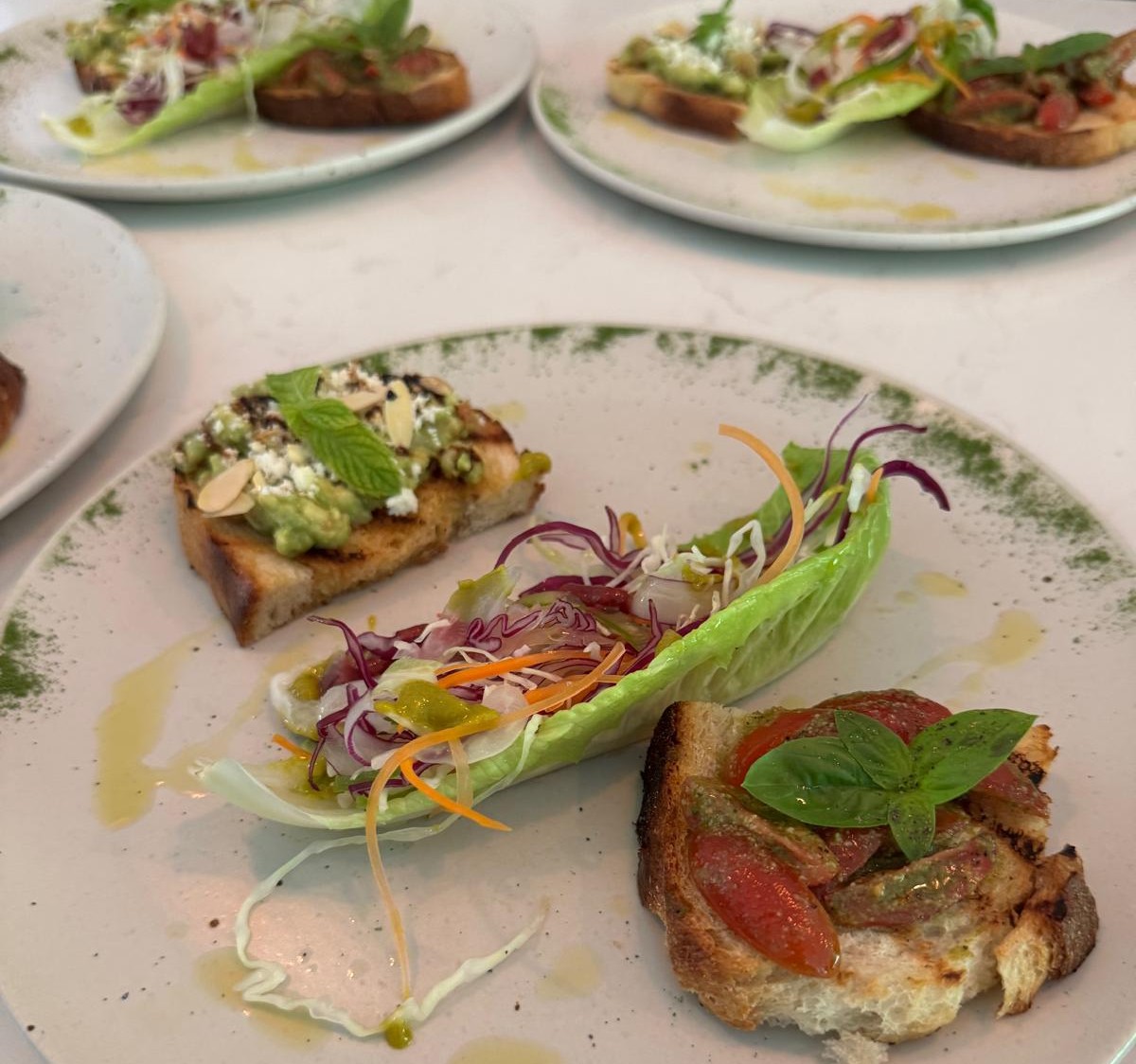 home-grown food served at Le Soleil d'Or home-grown food served at Le Soleil d'Or