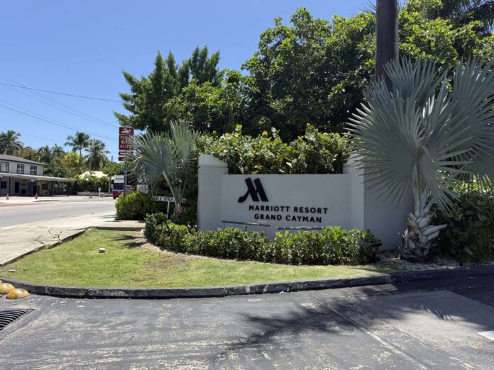 Grand Cayman Marriot Resort sign Grand Cayman Marriot Resort sign