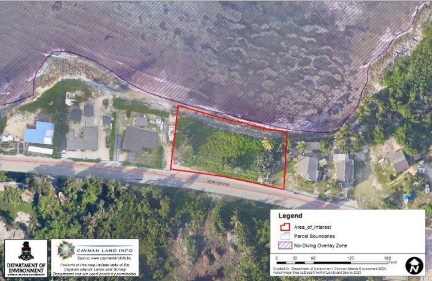 The application site for the proposed restaurant and bar on North Side Road The application site for the proposed restaurant and bar on North Side Road