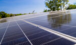 Six-mile solar canopy could help supply Cayman’s energy needs Close up view of solar panels