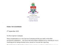 Governor’s letter