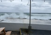 Cold front brings strong breeze and rough seas