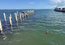 Repairs begin for public dock destroyed in a storm in 2021