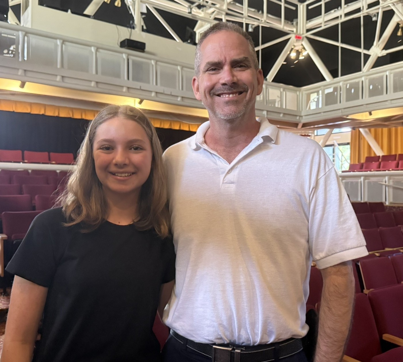 Arthur McTaggart and daughter Delaney 