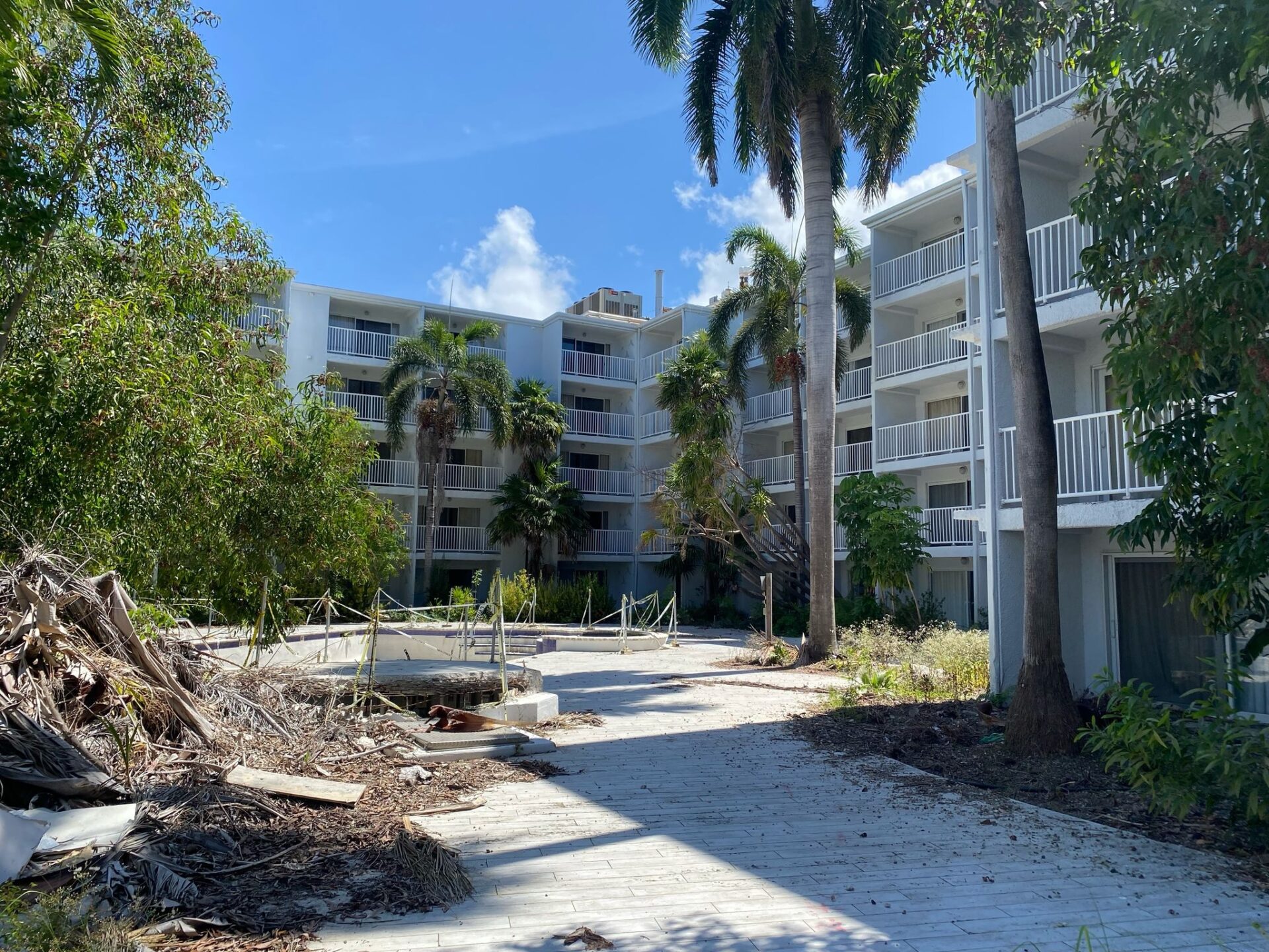The derelict Margaritaville resort