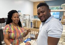 Shipping firm worker delivers first baby of 2026