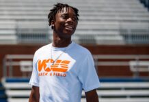 Howell edges teammate in world-leading 60m dash running athletics davonte howell