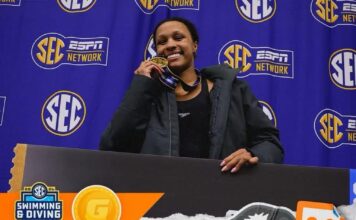 Jillian Crooks wins gold at SEC Championships