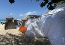 Easter camping in the Cayman Islands