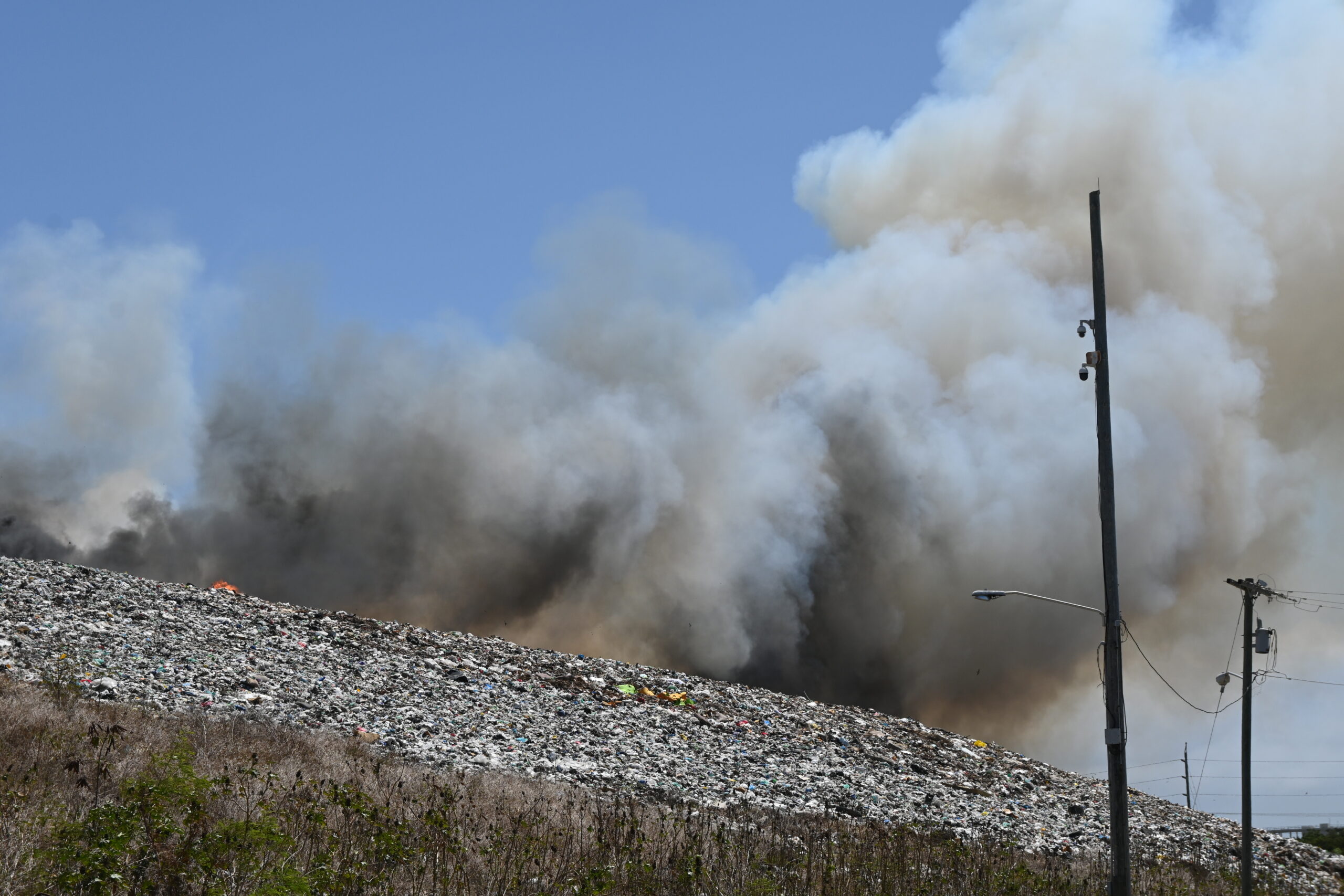 Dump fire - smoke