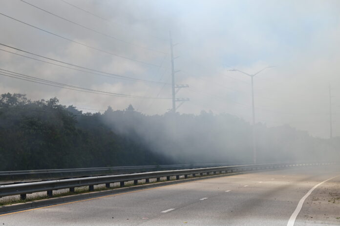 Esterley-Tibbetts smoke - dump fire