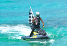 Brandon Elliott races to first place in Jet Around Cayman