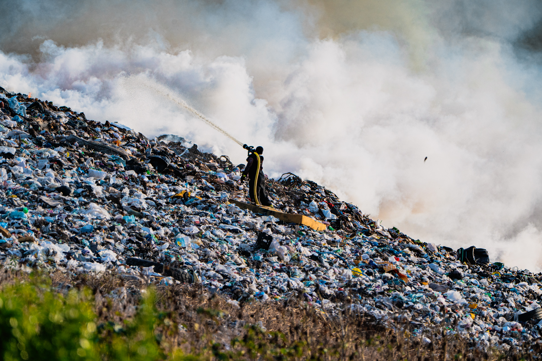 Landfill Fire Late affternoon-4