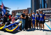 Cayman’s Simpson battles through the streets of Detroit for a top 10 finish