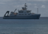 Research vessel Hydra exploring Cayman waters
