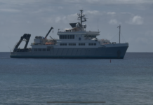 Research vessel Hydra exploring Cayman waters
