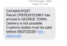 Police issue warning about scam text purportedly from post office