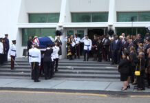 Mourners pay respects at national hero Francine Jackson’s lying in state